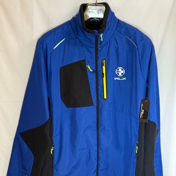 NWT Ralph Lauren RLX Men's Full Zip Jacket  - Blue & Black -  XXL - Retail $225 - Picture 1 of 9